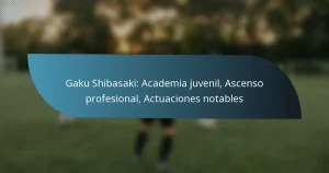 Gaku Shibasaki: Academia juvenil, Ascenso profesional, Actuaciones notables